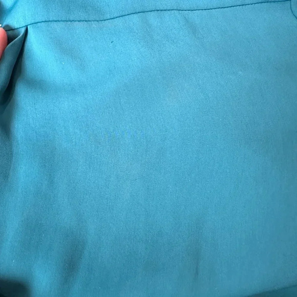 Vince Maxi Shirt Dress in Teal - Picture 14 of 16